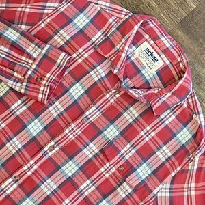 Urban Pipeline Shirt Men XXL 2XL Plaid Roll Tab Casual Dad Core Workwear Button